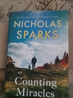 Counting Miracles by Nicholas Sparks — Blue Hardcover Novel